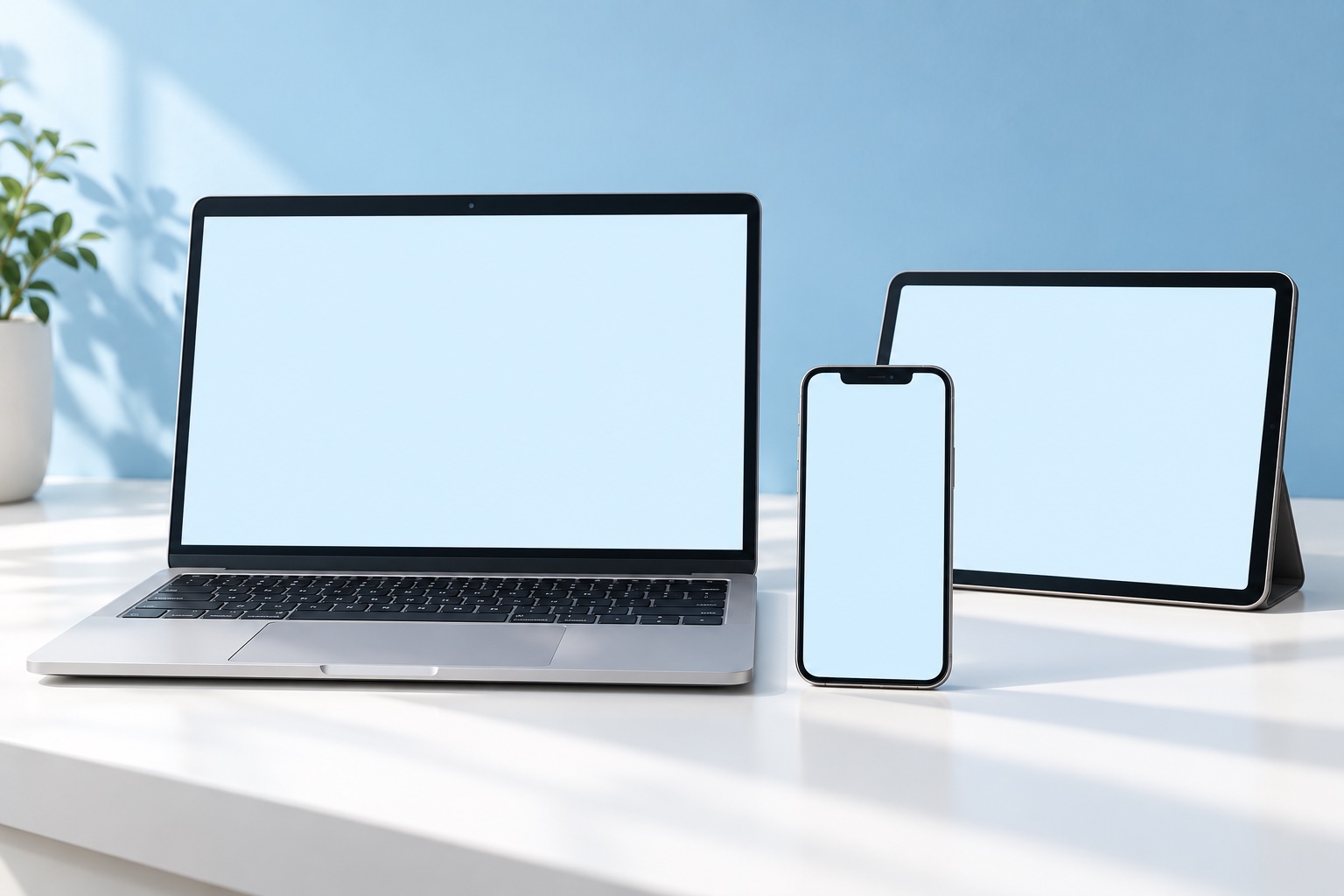 Guardian caregiver setup on a laptop, with the adult’s existing AI chat on a tablet and phone